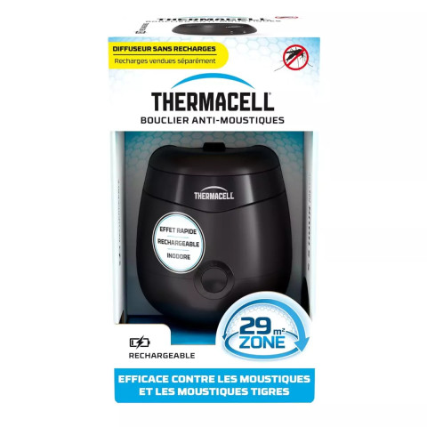 Thermacell® bouclier anti-moustiques rechargeable : la solution silencieuse et inodore pour repousser les moustiques