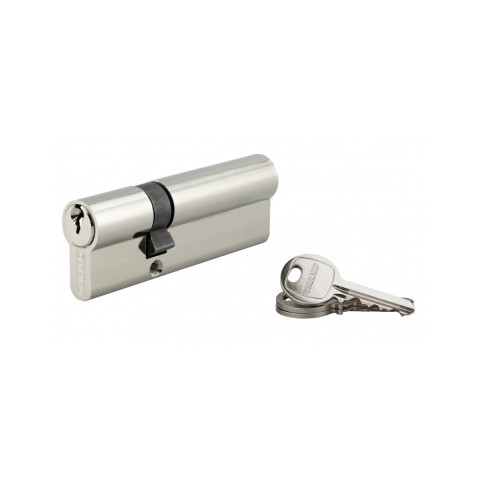 Cylindre de serrure double entrée SA, 30 x 60 mm, anti-arrachement, nickel, 3 clés - 1 pièce - THIRARD - 00016391