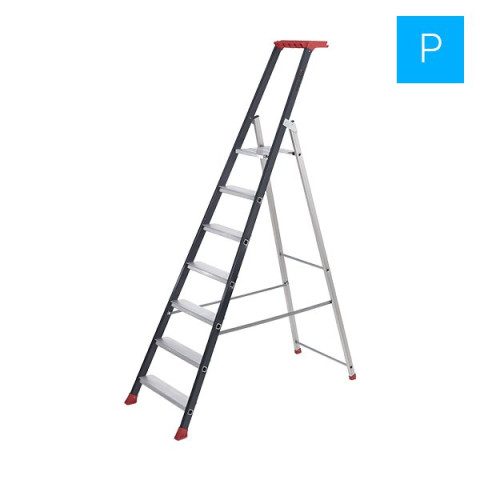 Escabeau professionnel PROLUX + Escalux - Nombre de marche au choix