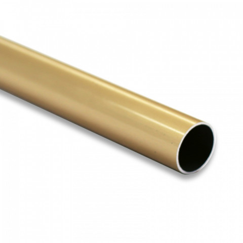 Tube aluminium Ø 30 mm Creatube .      100 cm  doré anodisé