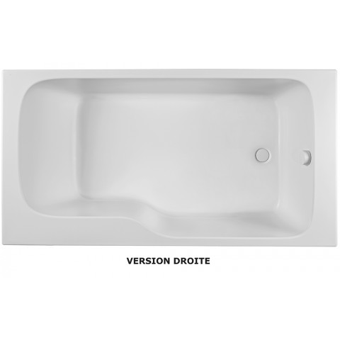jacob delafon ensemble baignoire bain douche pare bain tablier malice 160 x 85 cm version gauche distriartisan