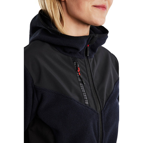Veste tricotée softshell à capuche femme 59412536 - Couleur au choix