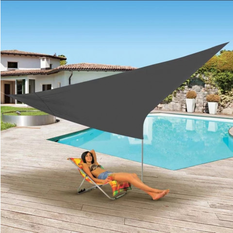 Voile d'ombrage triangulaire 5 x 5 x 5 m Ose (couleur au choix)
