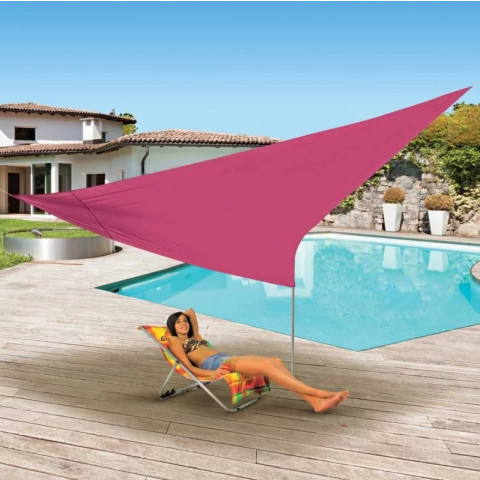 Voile d'ombrage triangulaire 3.6 x 3.6 x 3.6 m Ose (couleur au choix)