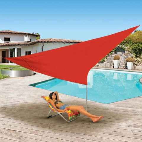 Voile d'ombrage triangulaire 5 x 5 x 5 m Ose (couleur au choix)