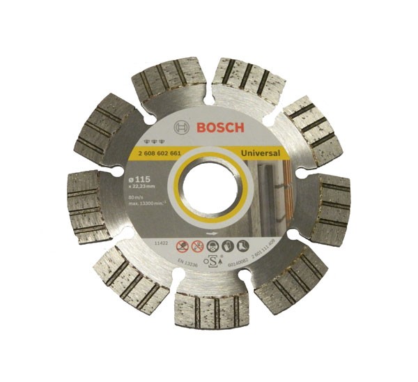 Bosch - Disque diamant universel et métal pour meuleuses Ø115mm alésage ...