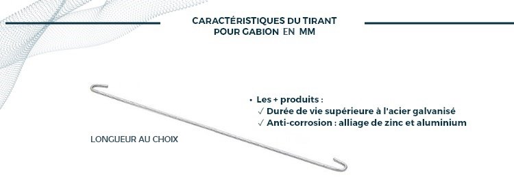 Tirant pour gabion