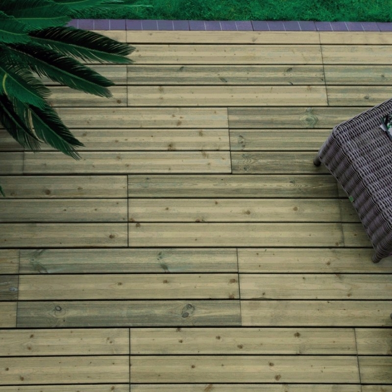 Terrasse en bois clipsable